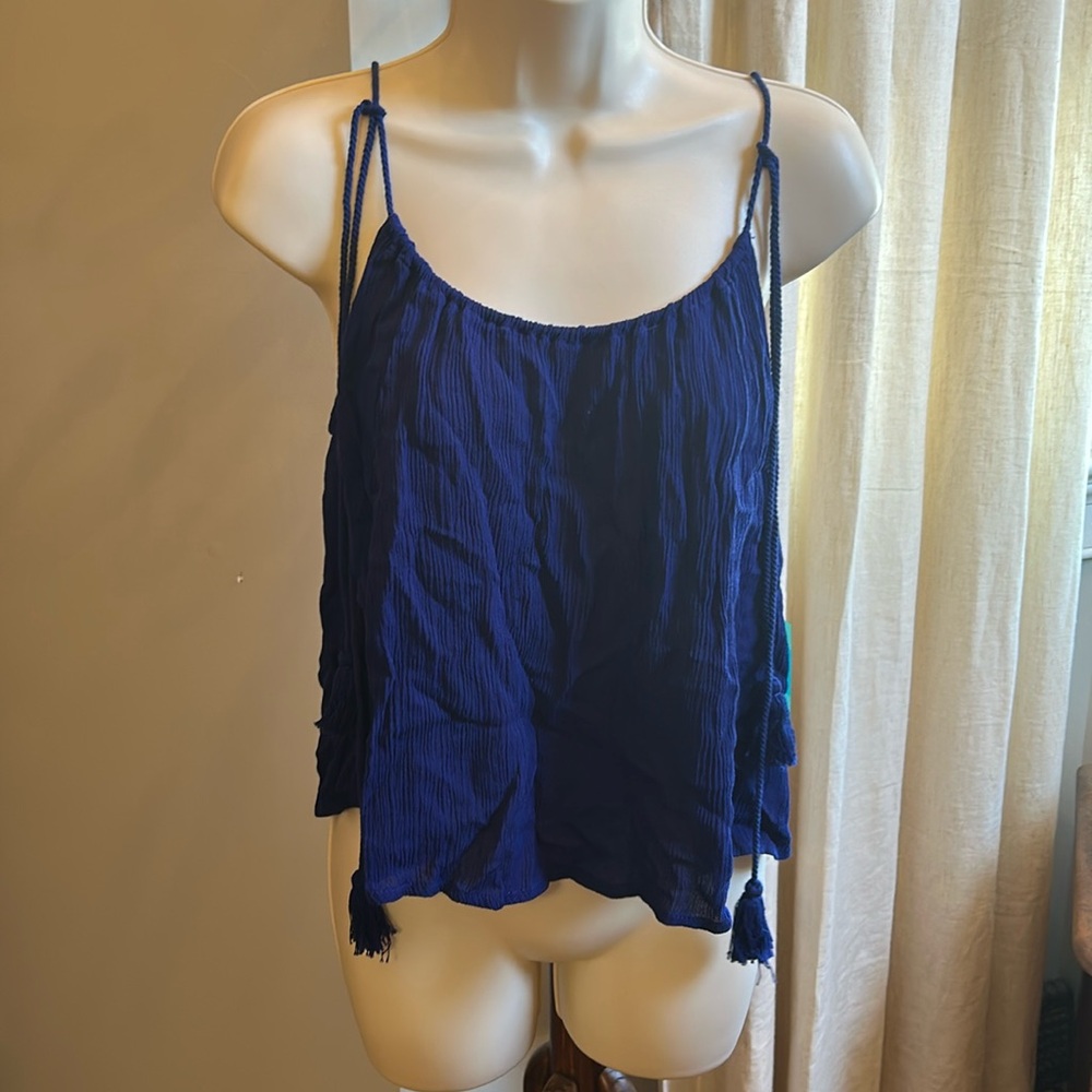 Forever 21 Balearic Beach Tassel Top